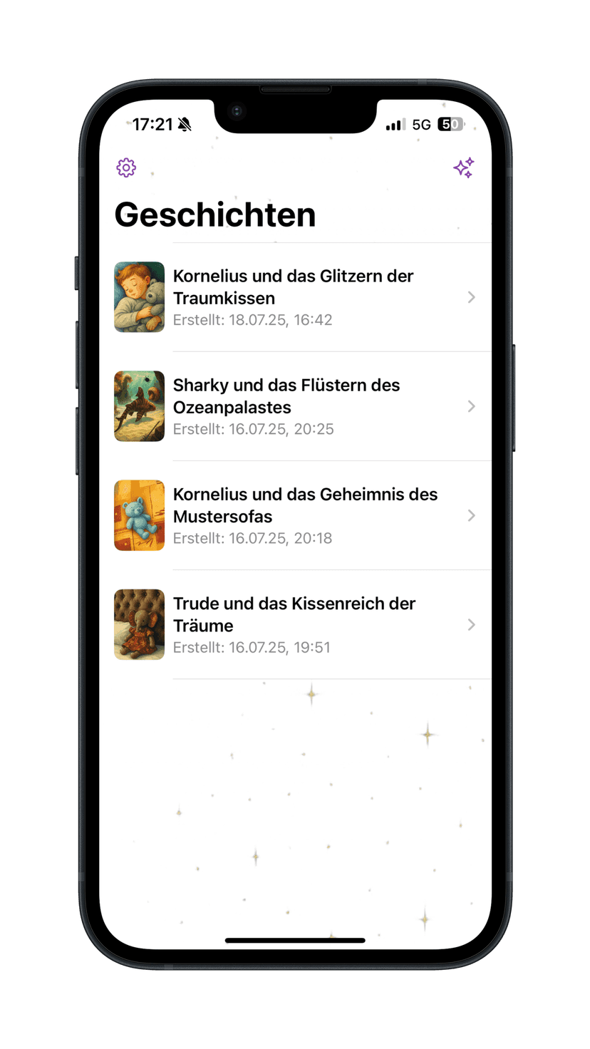 Fotomärchen overview screen